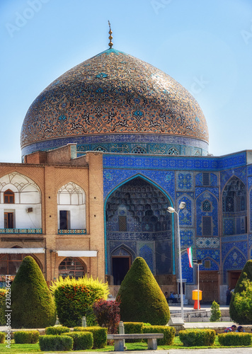 Sheikh Lotfollah Mosque in Imam Square in Esfahan Iran photo