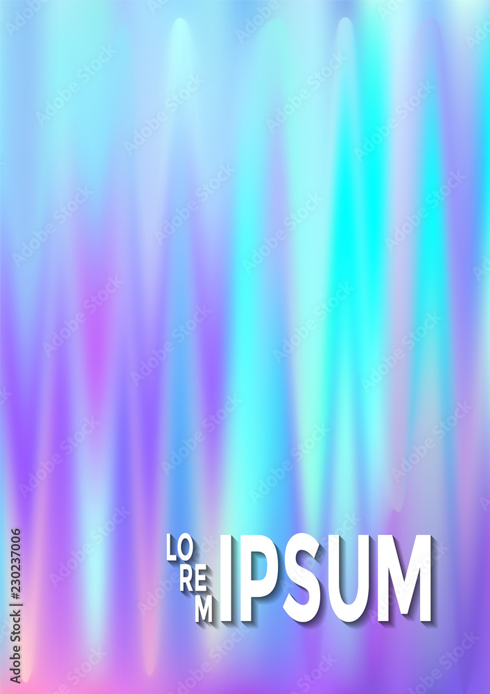 Hologram texture gradient party poster background. Hologram texture gradient party poster background.