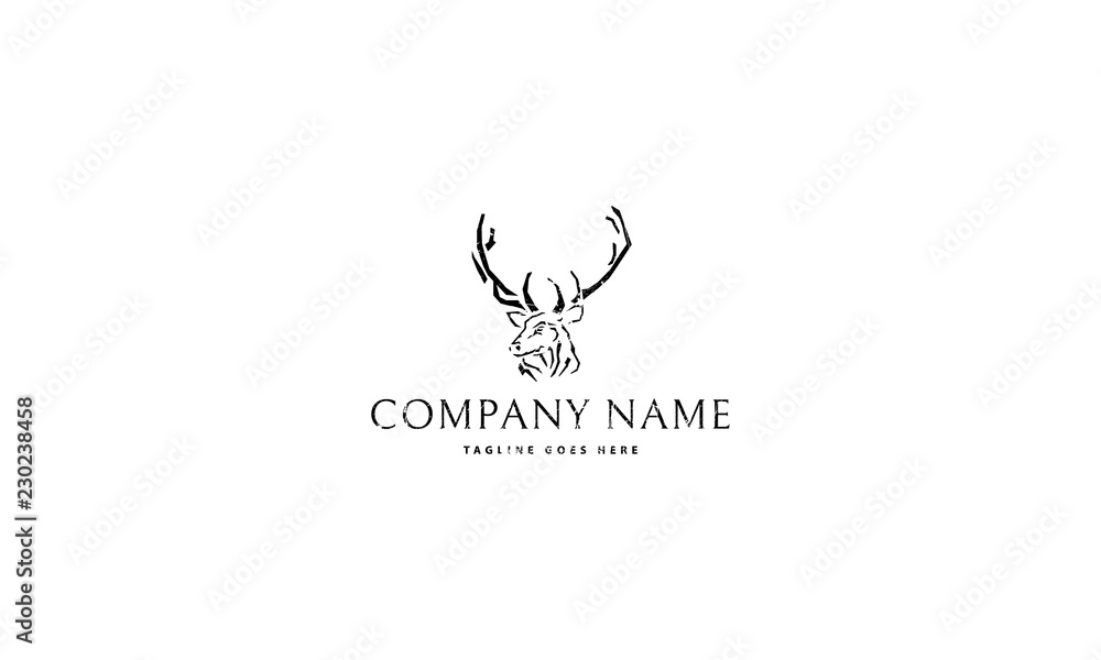 Abstract Deer vector logo image Abstract Deer vector logo image