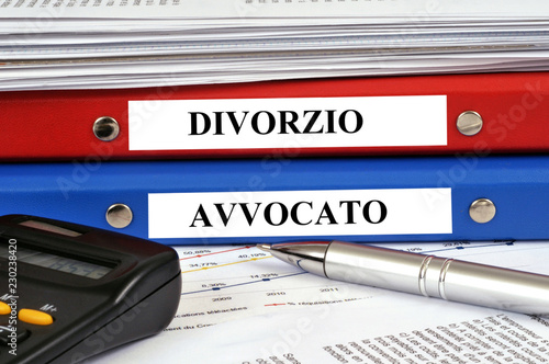 Canvas Print Il divorzio e il file dell'avvocato