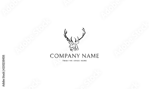 Abstract Deer vector logo image