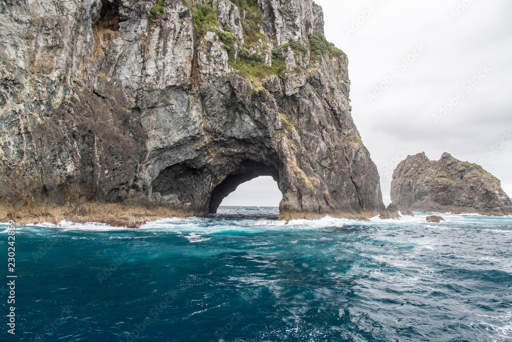 Hole in the rock at cape brett, Northland, New Zealand