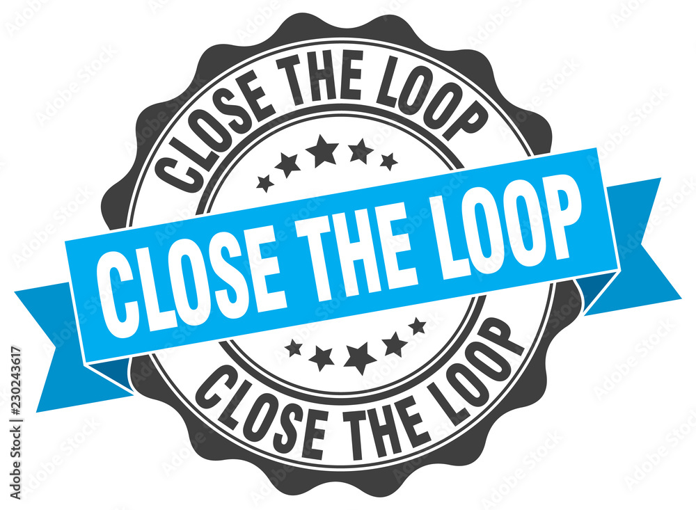Fototapeta premium close the loop stamp. sign. seal