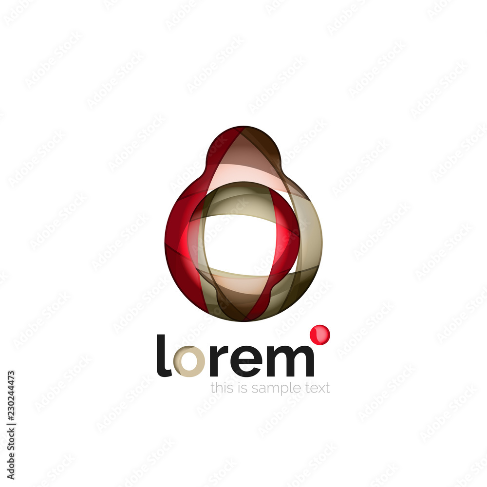 Abstract geometric business icon Abstract geometric business icon