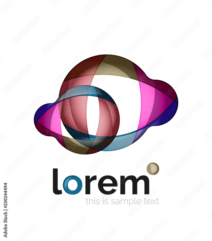 Abstract geometric business icon Abstract geometric business icon