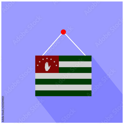 Signboard flag of Abkhazia