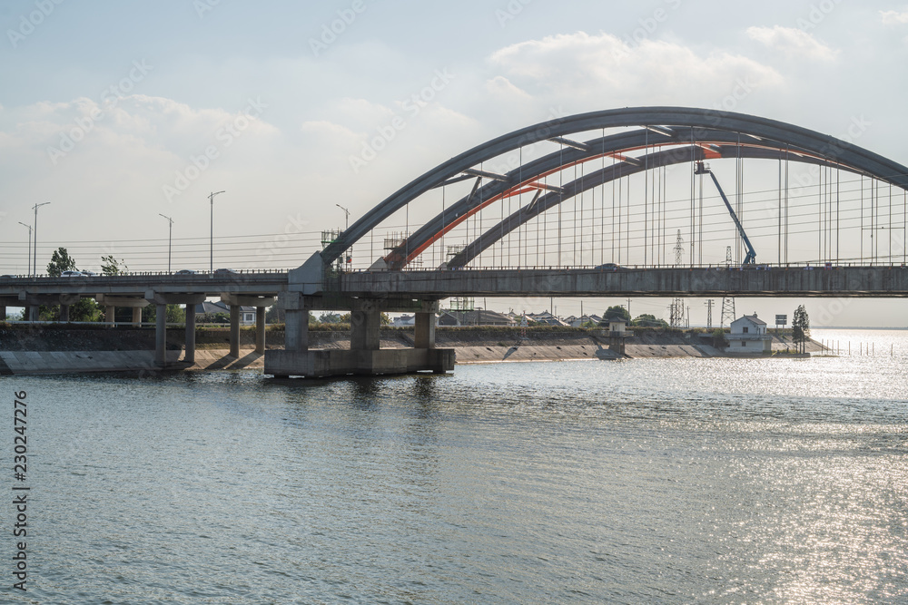 Bridge connecting the city in Nanjing