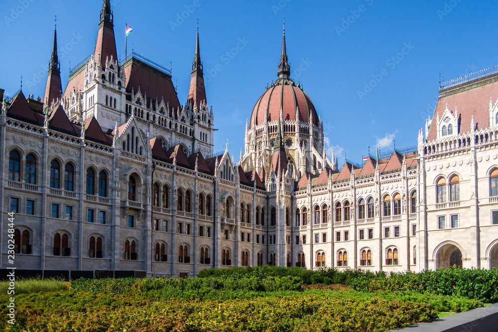 view of the parliament building in budapest, hungary