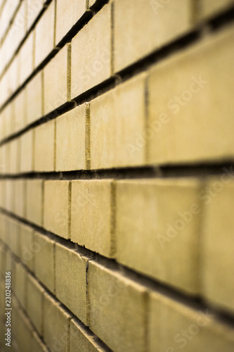 Yellow brick wall