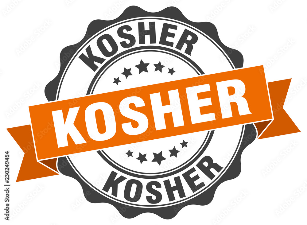Fototapeta premium kosher stamp. sign. seal