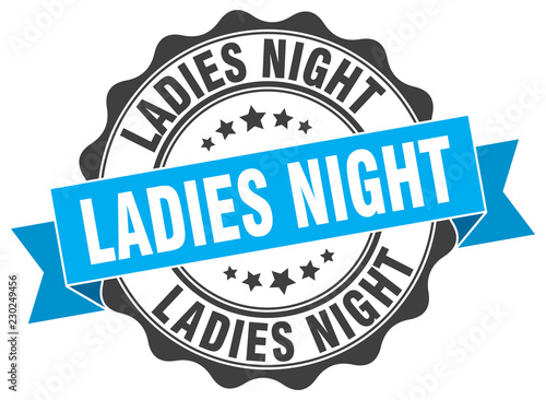ladies night stamp. sign. seal