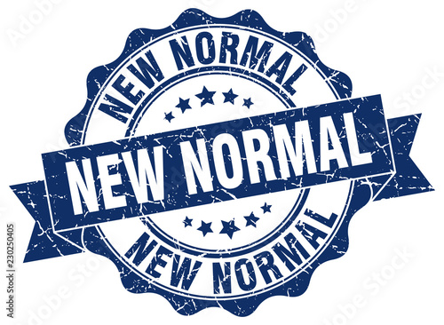 new normal stamp. sign. seal