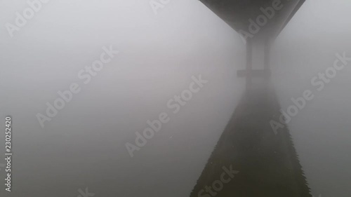fog under a bridge