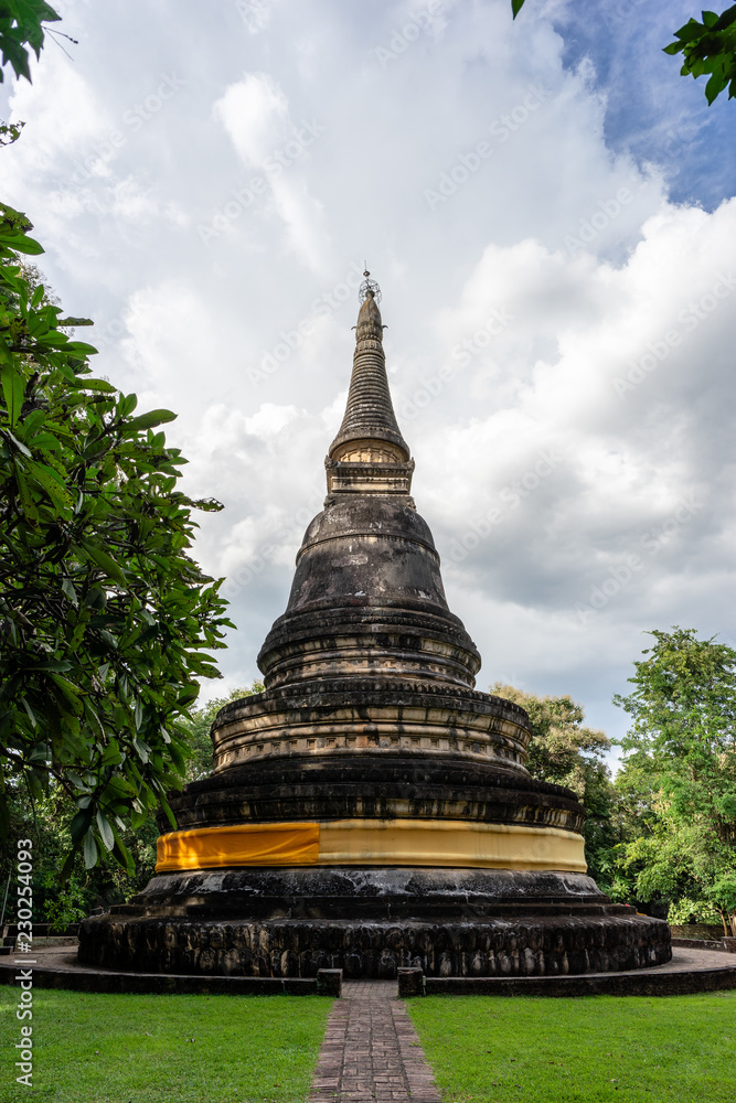 Old Stupa of Wat Phra Sing Ancient Temple of Chiangmai, Thailand of Wat Umong Ancient temple of Chiangmai Old Stupa of Wat Phra Sing Ancient Temple of Chiangmai, Thailand of Wat Umong Ancient temple of Chiangmai