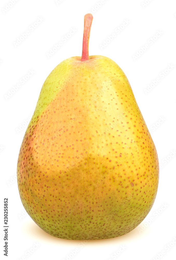 Isolated pear. One whole pear isolated on white background with clipping path Isolated pear. One whole pear isolated on white background with clipping path