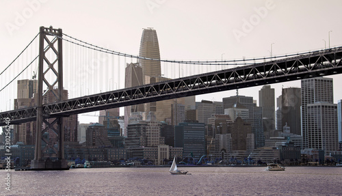 View of Bay bridge in San Francisco
