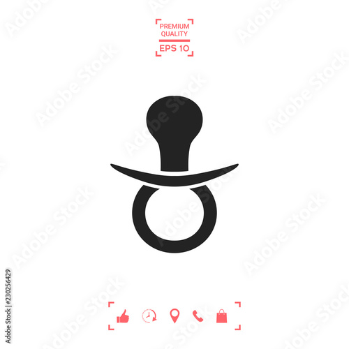  Baby pacifier icon