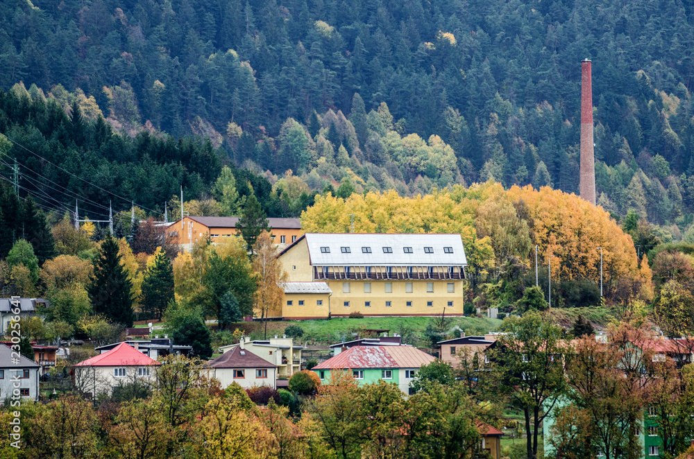 Factory building in the mountains - Slovakia, European scene