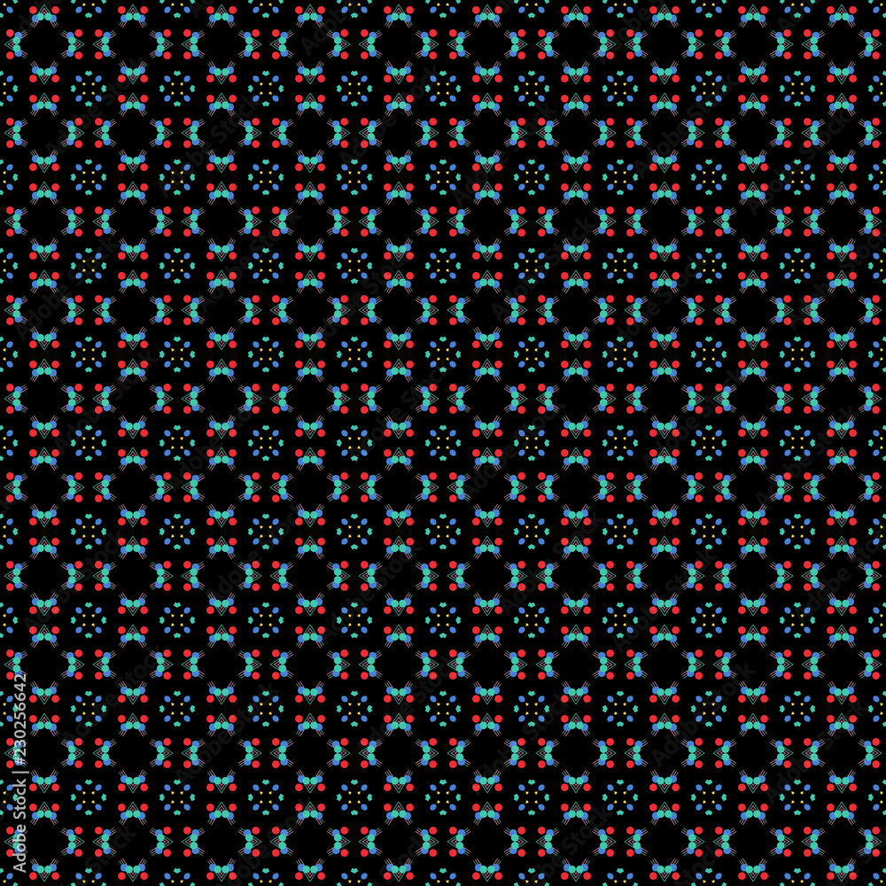 Seamless pattern with small scale geometric shapes. Simple background for printing on fabric, gift wrap, paper, covers