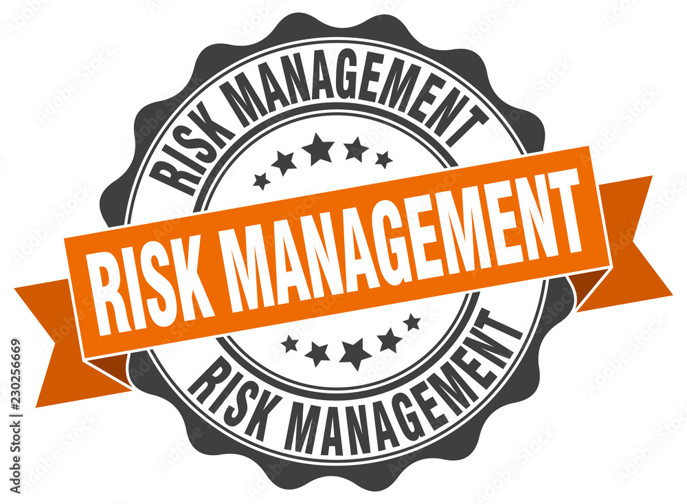 Fototapeta premium risk management stamp. sign. seal