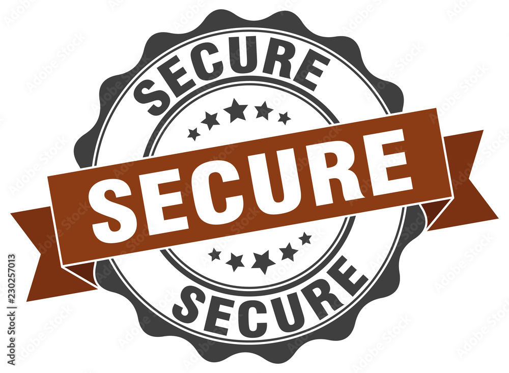 Obraz premium secure stamp. sign. seal