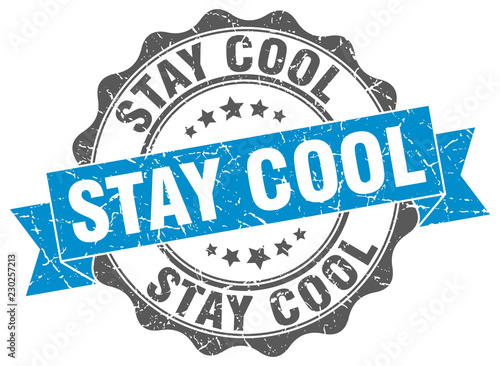 stay cool stamp. sign. seal