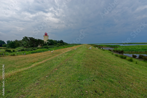 Leuchtturm Westernmarkelsdorf, Insel Fehmarn, Schleswig-Holstein, Deutschland