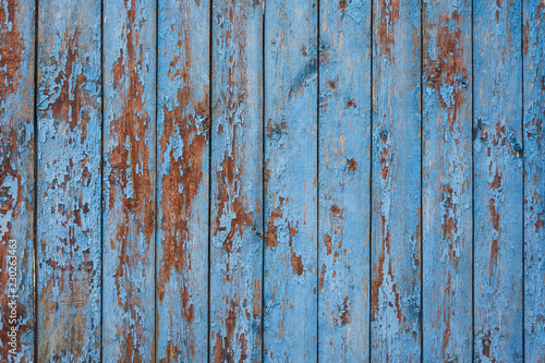 Old wooden wall with knots. Texture and background.