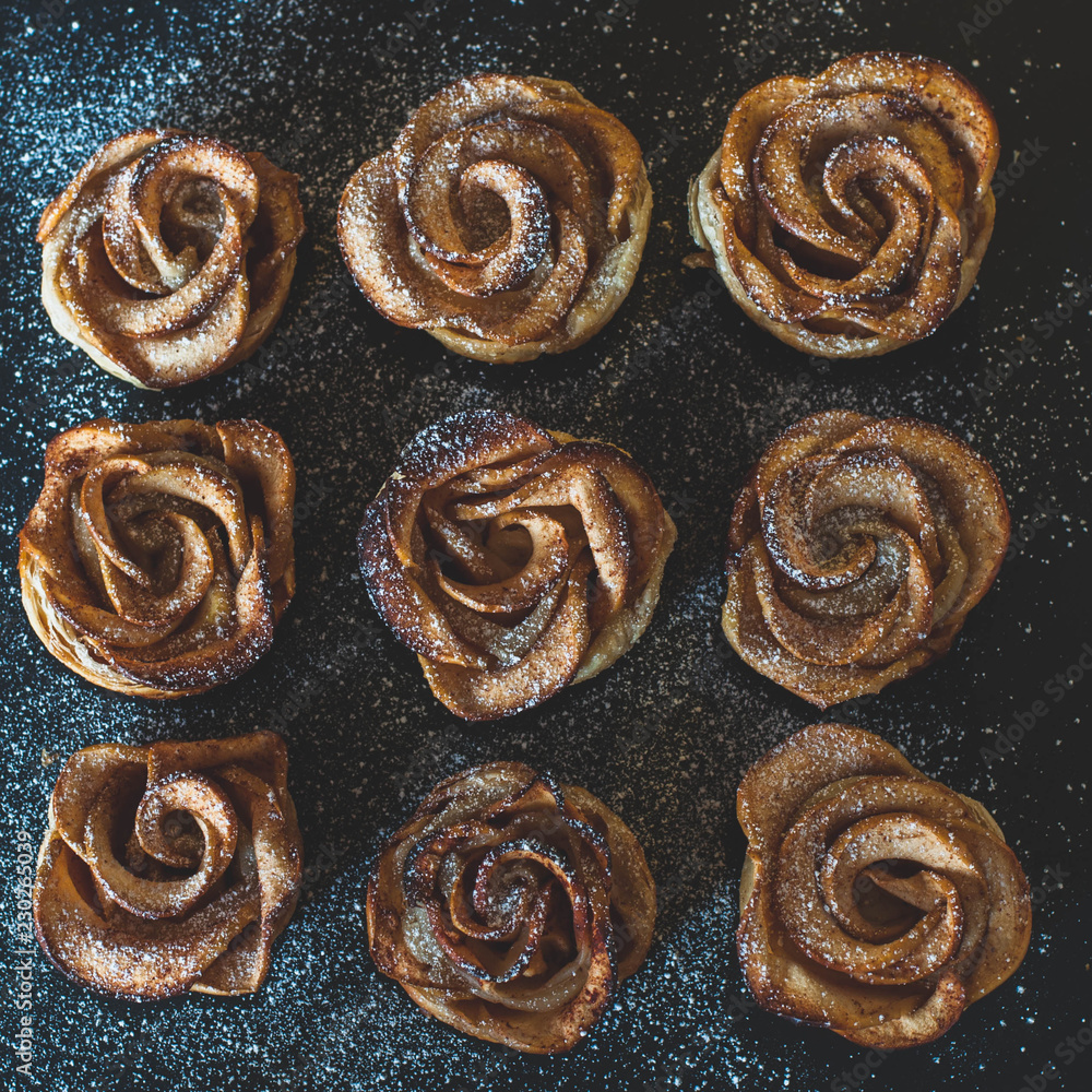 Fototapeta premium Apple rose pastry