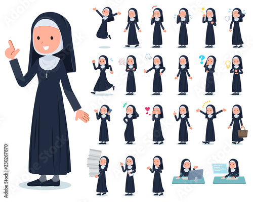 flat type Nun women_emotion