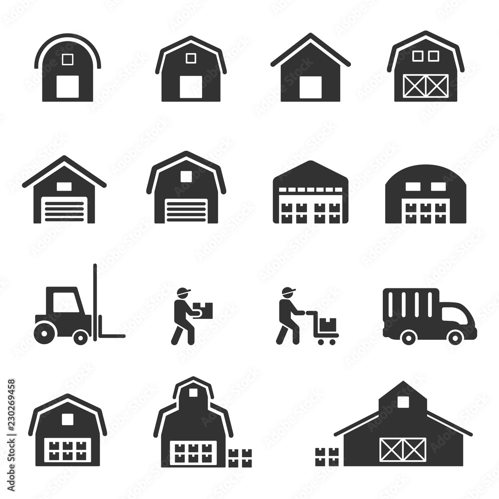 warehouse  icon vector