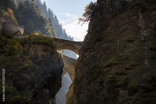 Obraz na płótnie Viamala Schlucht in der Schweiz w salonie