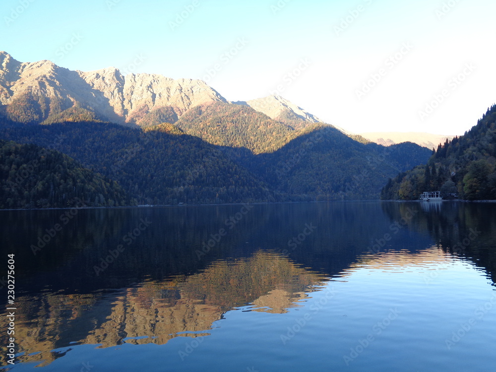 lake Ritza in mountains