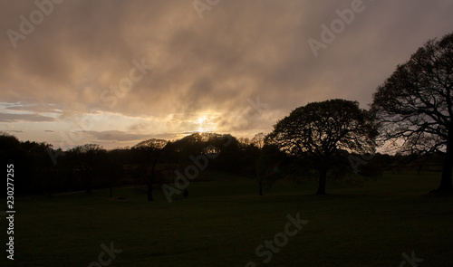 Sunset at Lancaster England Rural Area