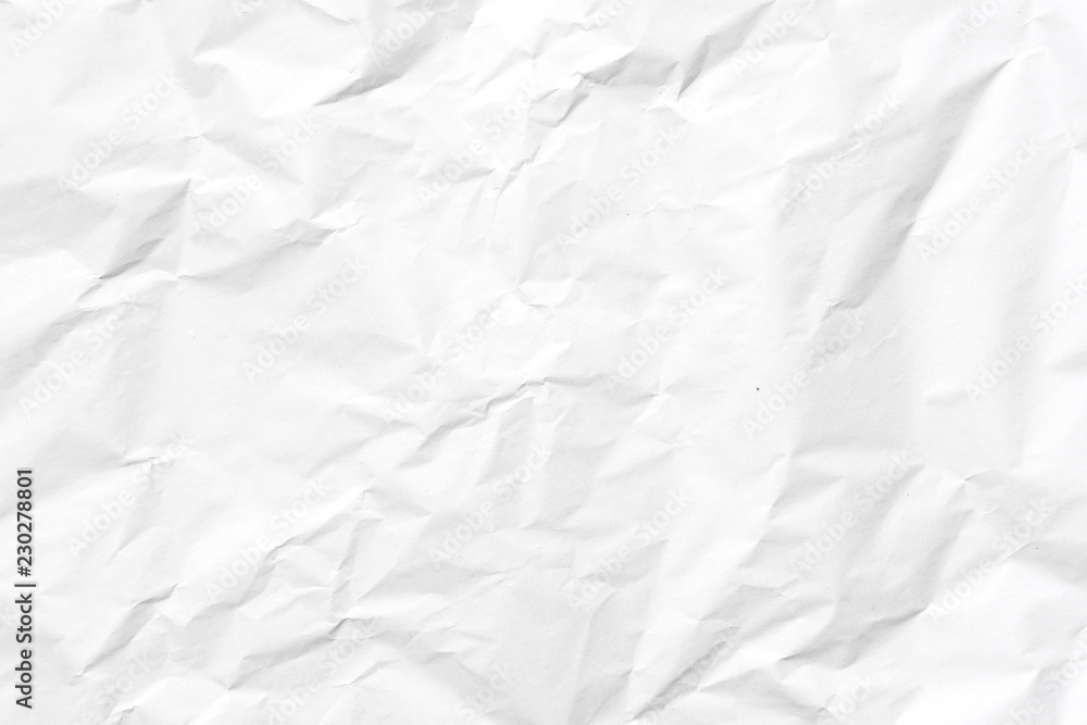 White crumpled paper texture background. White crumpled paper texture background.
