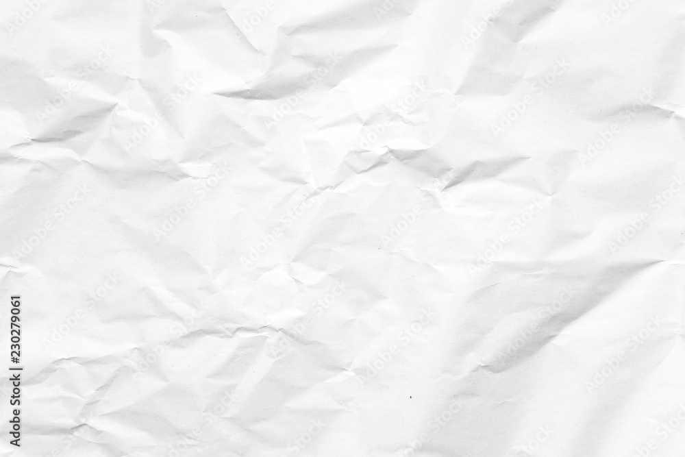 White crumpled paper texture background. White crumpled paper texture background.
