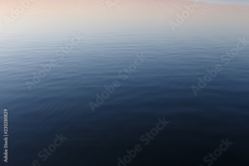 River surface in twilight