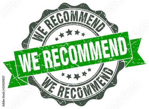 we recommend stamp. sign. seal