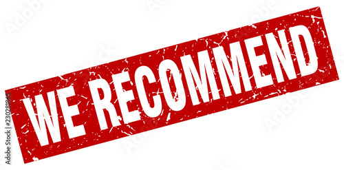 square grunge red we recommend stamp