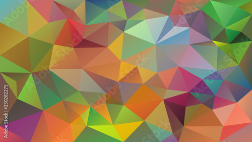 vector abstract irregular polygonal background - triangle low poly pattern - full color spectrum