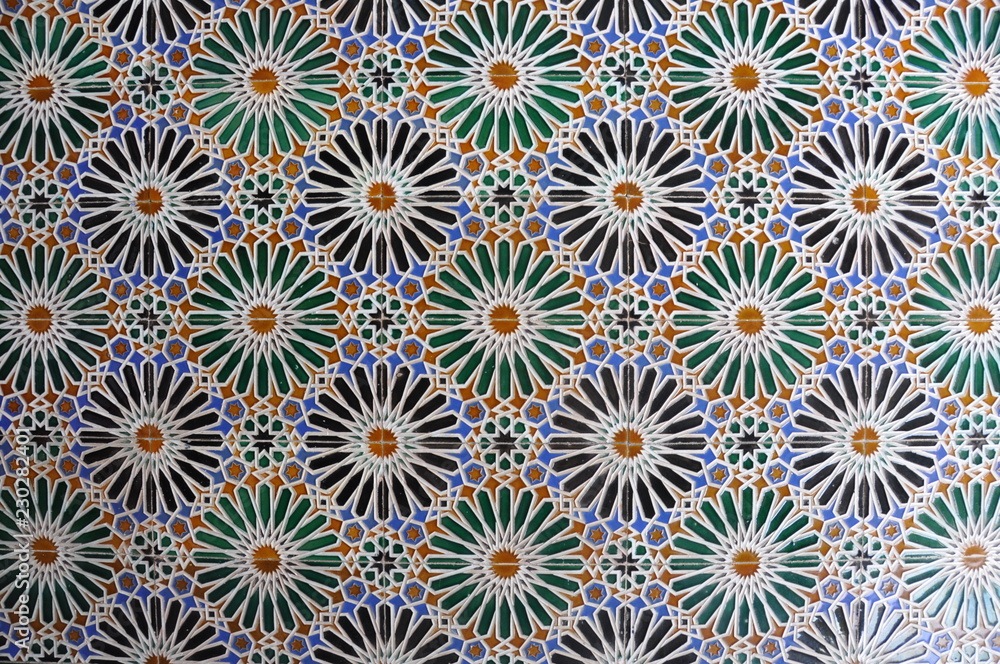 Azulejos em padrão árabe