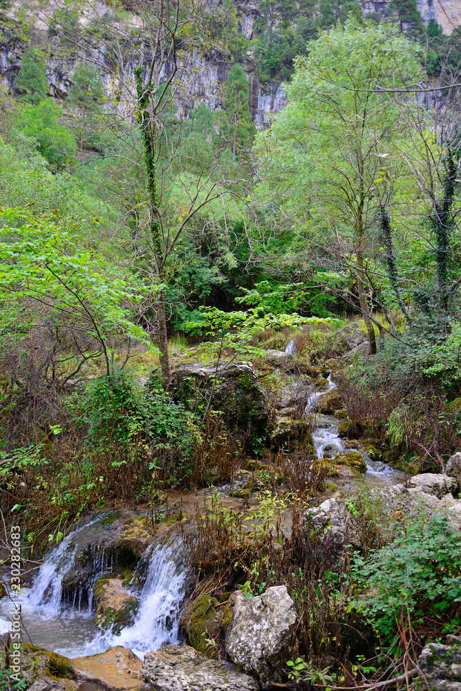Natural place of the birth of the Mundo River, Albacete, Spain. Natural place of the birth of the Mundo River, Albacete, Spain.