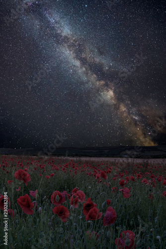 Vibrant Milky Way composite...