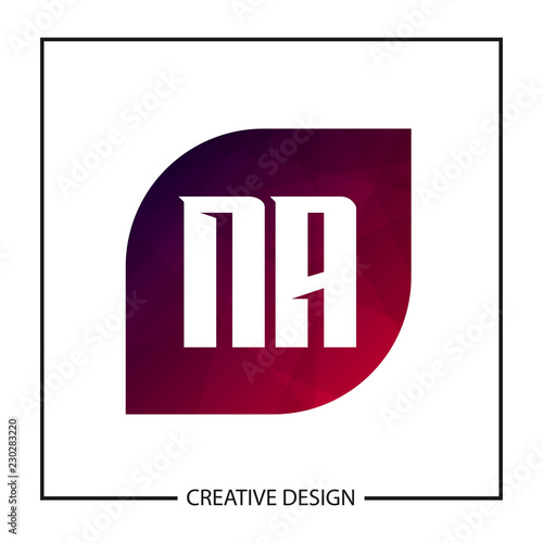 Initial NA Letter Logo Template Design