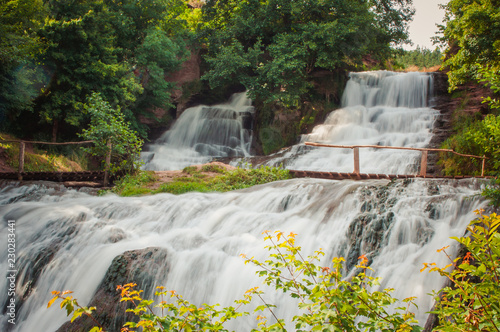 Dzhurinsk waterfall in the tract Chervone photo