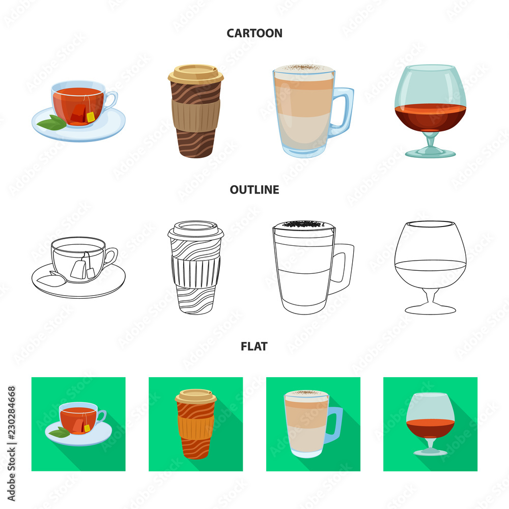 Vector design of drink and bar sign. Set of drink and party vector icon for stock. Vector design of drink and bar sign. Set of drink and party vector icon for stock.