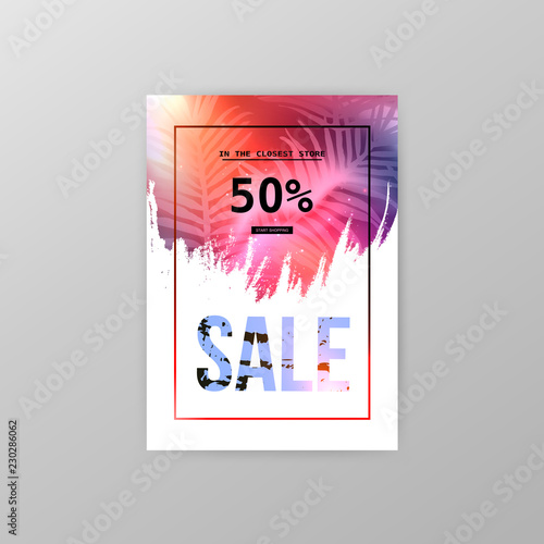 Sale website banner. Sale tag. Sale promotional material vector illustration. Design for social media banner, poster, email, newsletter, ad, leaflet, placard, brochure, flyer, web sticker