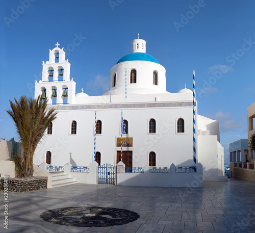 Church of Panagia of Platsani in Oia, Santorini island, Cyclades, Greece
