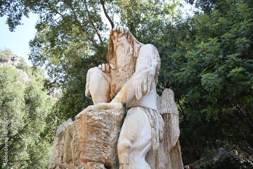 Modern Statue of Kronos near Jeita Grotto, Lebanon