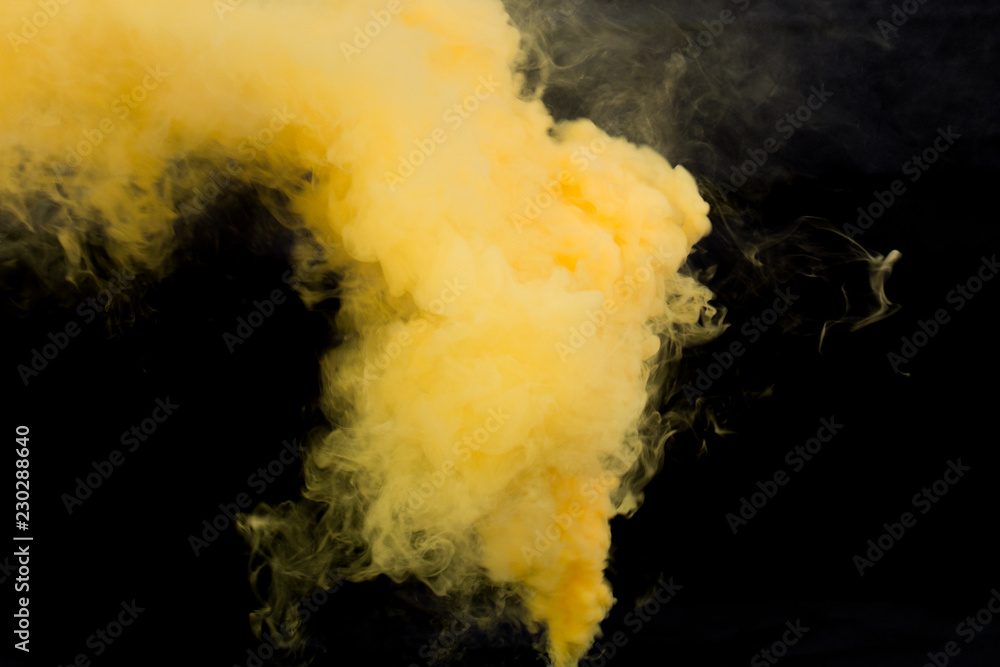 Yellow Smoke Bomb Overlays Stock Photo Adobe Stock